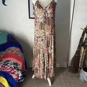 Drew Boho Size Small Pink & Ivory Dress